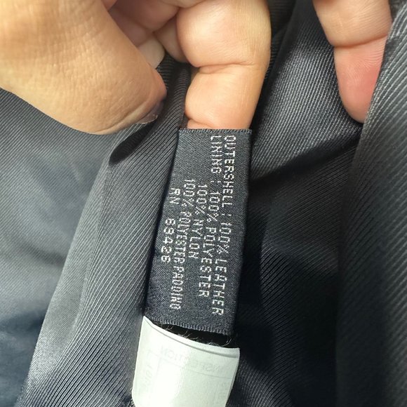 Vintage 90's Oversized Wilsons Leather Black Heavyweight Utility Jacket - Picture 5 of 14